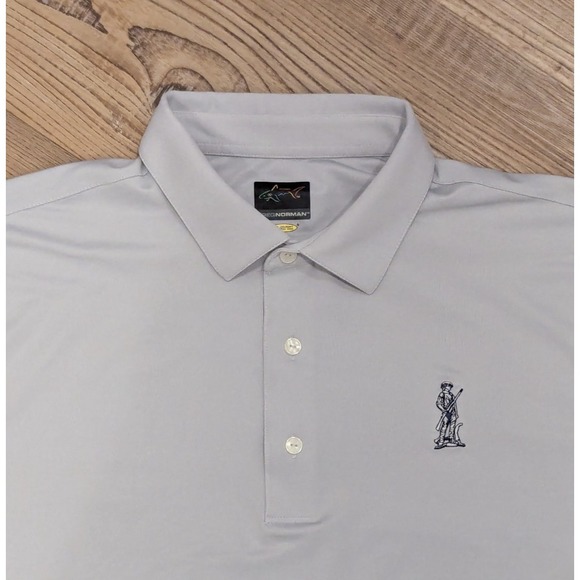 Greg Norman Collection Other - Greg Norman Play Dry National Guard Association Polo Golf Shirt Large Gray